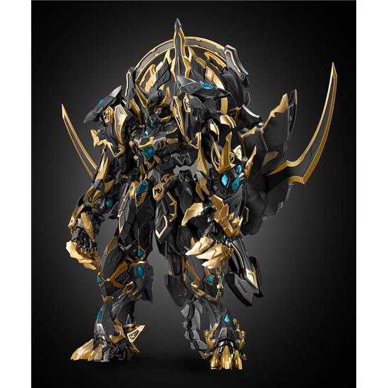 Original Character: CD-02B Four Holy Beasts Black Tiger Alloy Action Figure 28 cm