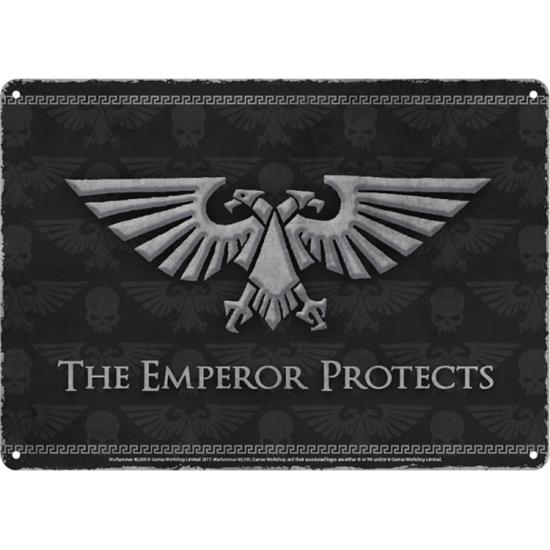 Warhammer: Warhammer Tin Sign Emperor 21 x 15 cm