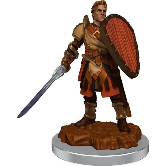 Dungeons & Dragons: Human Fighters Unpainted Miniatures 2-Pack