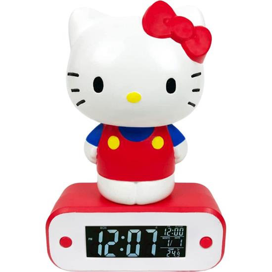 Hello Kitty: Hello Kitty Vække ur med lys 17 cm