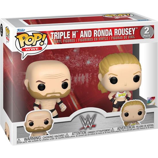 Wrestling: Rousey and Triple H POP! WWE Vinyl Figursæt 2-Pak