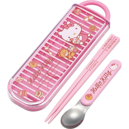 Hello Kitty: Sweety pink Chopsticks og Ske
