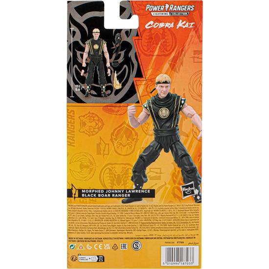 Power Rangers: Morphed Johnny Lawrence Black Boar Ranger Lightning Collection Action Figure 15 cm