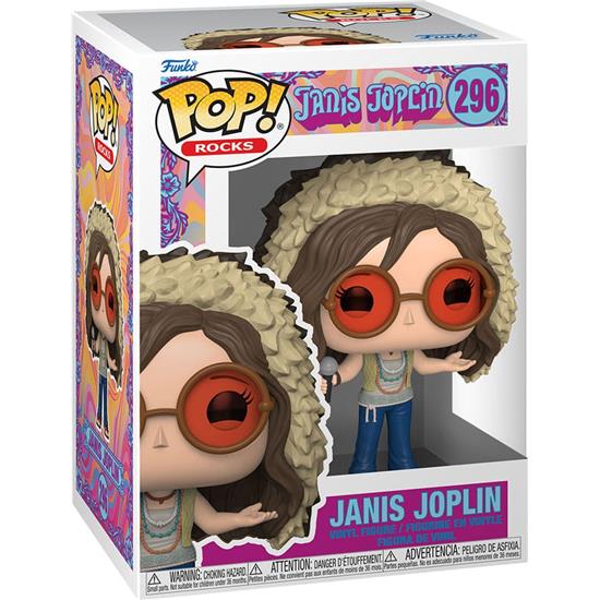 Janis Joplin: Janis Joplin POP! Rocks Vinyl Figur #296