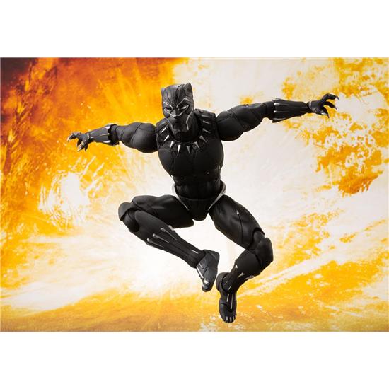 Avengers: Avengers Infinity War S.H. Figuarts Action Figure Black Panther & Tamashii Effect Rock 16 cm