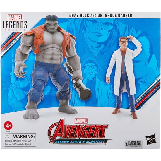 Avengers: Gray Hulk & Dr. Bruce Banner Marvel Legends Action Figures 15 cm