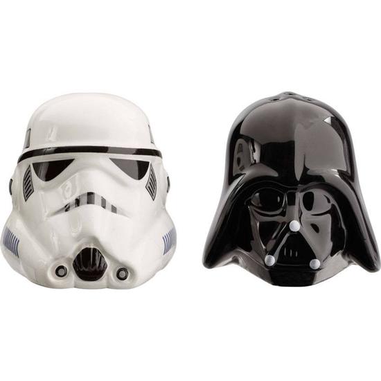 Star Wars: Star Wars Salt and Pepper Shakers Darth Vader & Stormtrooper Helmet
