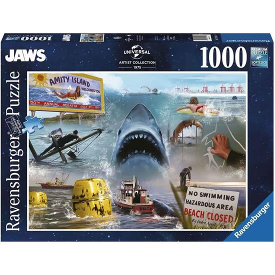 Jaws - Dødens Gab: Jaws Universal Artist Collection Puslespil (1000 brikker)