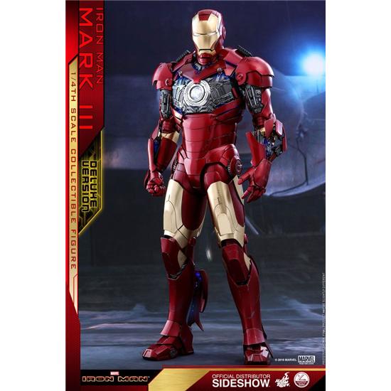Iron Man: Iron Man QS Series Action Figure 1/4 Iron Man Mark III Deluxe Version 48 cm