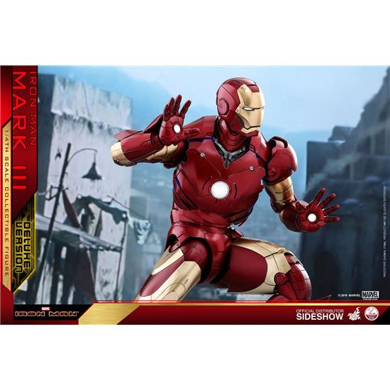 Iron Man: Iron Man QS Series Action Figure 1/4 Iron Man Mark III Deluxe Version 48 cm