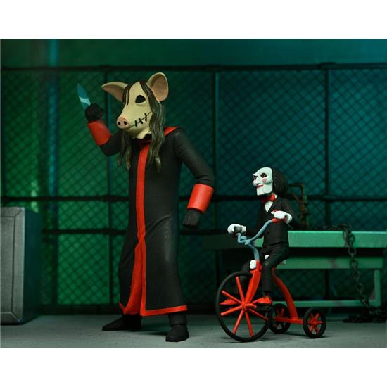 Saw: Jigsaw Killer & Billy Tricycle Boxed Set Toony Terrors Figure 15 cm
