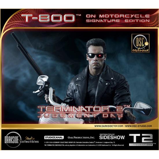 Terminator: T-800 on Motorcycle Signature Edition Sideshow Exclusive (Judgment Day) Statue 1/4 50 cm