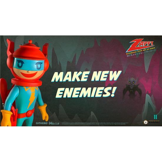 Zappy: Mysterious Laser Boy of Space Action Figure 22 cm