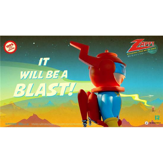 Zappy: Mysterious Laser Boy of Space Action Figure 22 cm