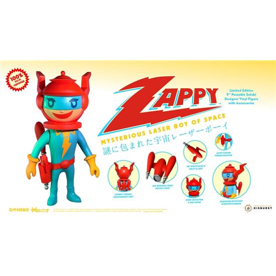 Zappy: Mysterious Laser Boy of Space Action Figure 22 cm