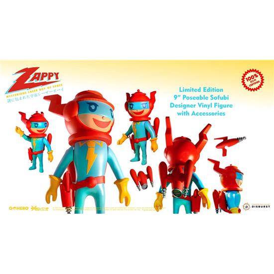 Zappy: Mysterious Laser Boy of Space Action Figure 22 cm
