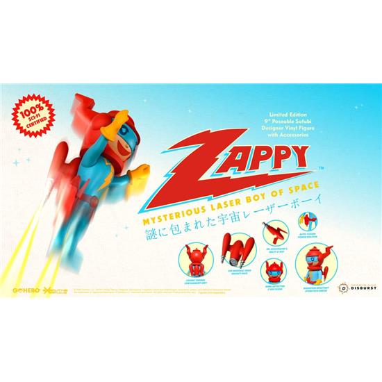 Zappy: Mysterious Laser Boy of Space Action Figure 22 cm