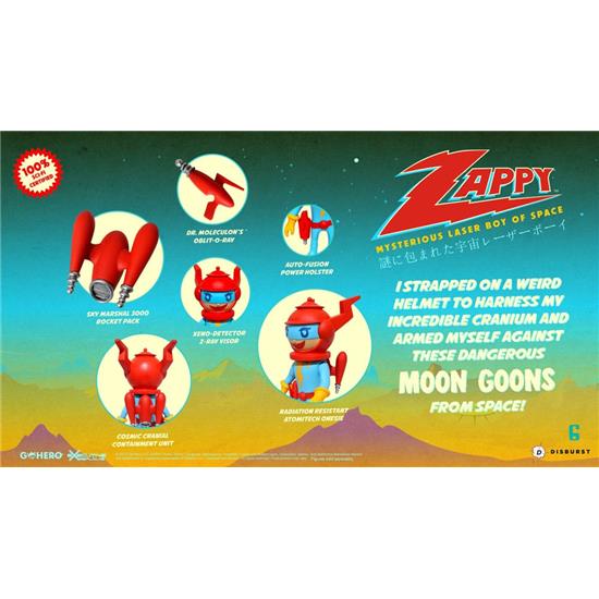 Zappy: Mysterious Laser Boy of Space Action Figure 22 cm