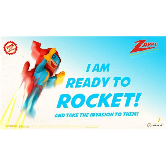Zappy: Mysterious Laser Boy of Space Action Figure 22 cm