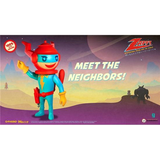Zappy: Mysterious Laser Boy of Space Action Figure 22 cm