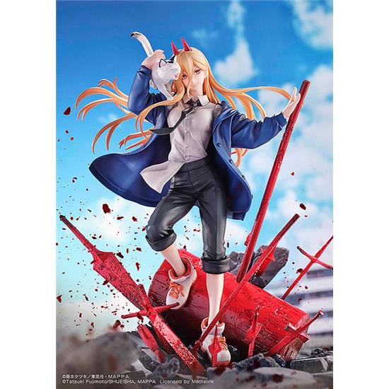 Manga & Anime: Power & Meowy Statue 1/7 28 cm