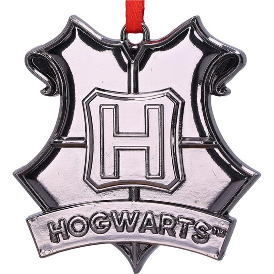 Harry Potter: Hogwarts Crest Julepynt (Silver) 6 cm