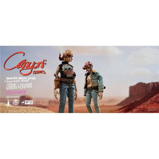 Coal Dog: Canyon Sisters: Mrs. T & Ms. L Series Action Figures 15 cm