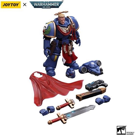 Warhammer: Ultramarines Primaris Captain with Power Sword and Plasma Pistol Action Figure 1/18 12 cm