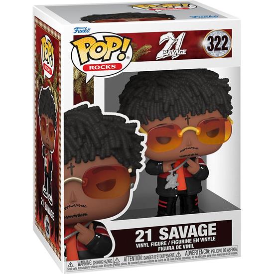 21 Savage: 21 Savage POP! Rocks Vinyl Figur (#322)