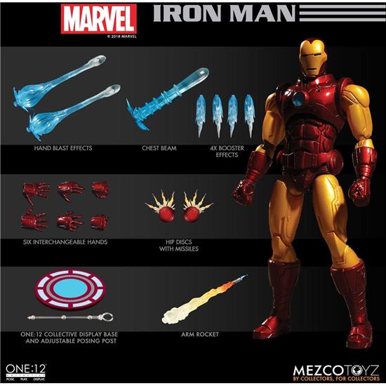 Iron Man: Marvel Universe Action Figure 1/12 Iron Man 18 cm