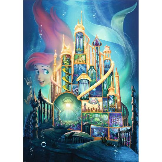 Den lille havfrue: Ariel (The Little Mermaid) Disney Castle Collection Puslespil (1000 brikker)