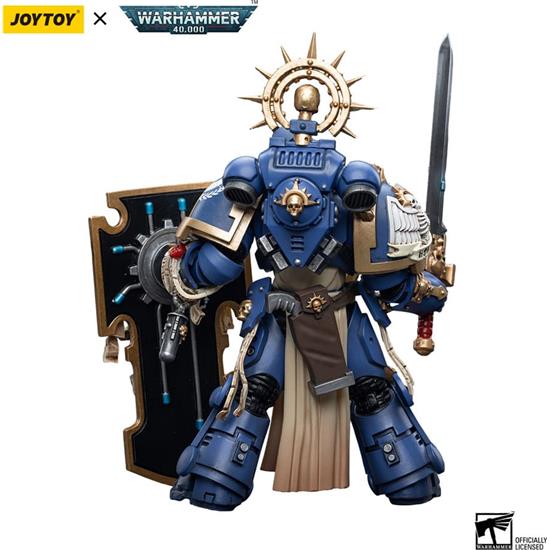 Warhammer: Ultramarines Primaris Captain with Relic Shield and Power Sword Action Figure 1/18 12 cm