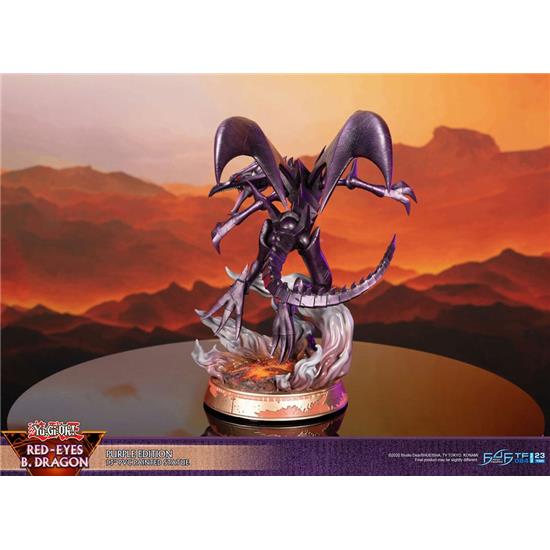 Yu-Gi-Oh: Red-Eyes B. Dragon Purple Colour Statue 33 cm