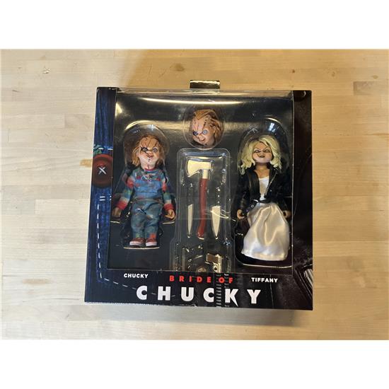 Skadet Chucky And Tiffany Clothed Action Figure 2 Pack 14 Cm