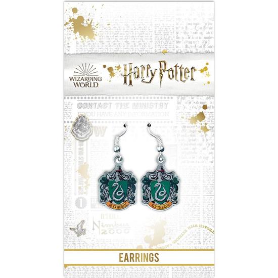 Harry Potter: Slytherin Crest (Silver plated) Øreringe