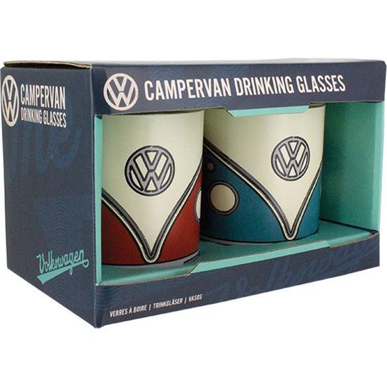 VW: Volkswagen Drinking Glasses 2-Pack Campervan