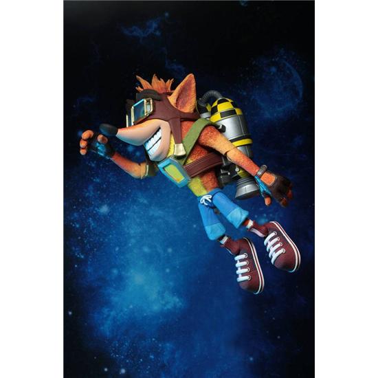 Crash Bandicoot: Crash Bandicoot Deluxe Action Figure Crash with Jetpack 14 cm