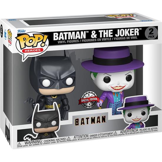 Batman: Batman og Joker POP! Heroes Vinyl Figursæt 2-Pak