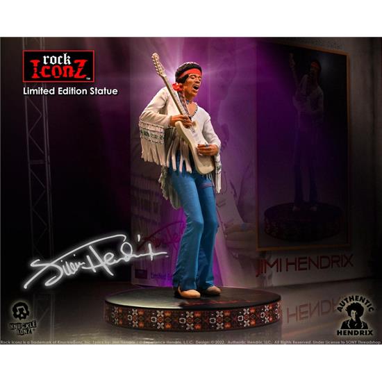Jimi Hendrix: Jimi Hendrix III Rock Iconz Statue 22 cm