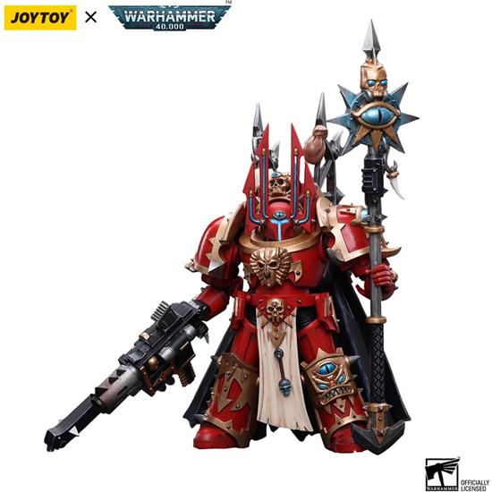 Warhammer: Chaos Space Marines Crimson Slaughter Sorcerer Lord in Terminator Armour Action Figure 1/18 12cm