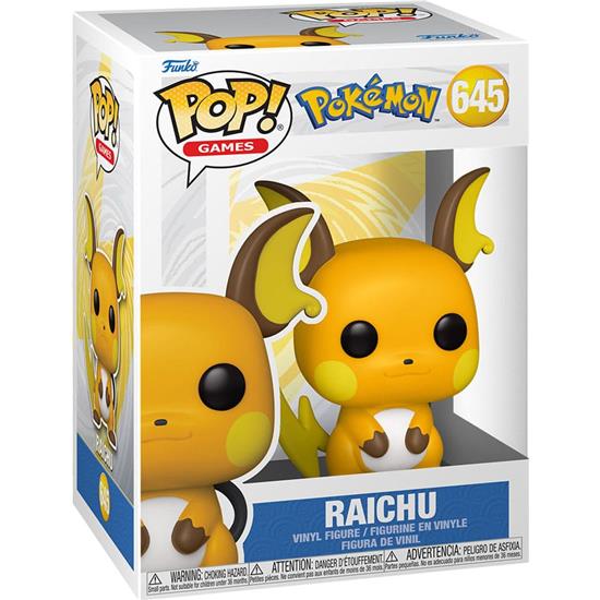 Pokémon: Raichu POP! Games Vinyl Figur (#645)