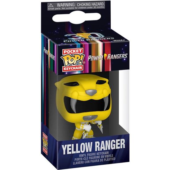 Power Rangers: Yellow Ranger Pocket POP! Vinyl Nøglering