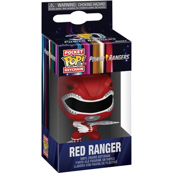 Power Rangers: Red Ranger Pocket POP! Vinyl Nøglering