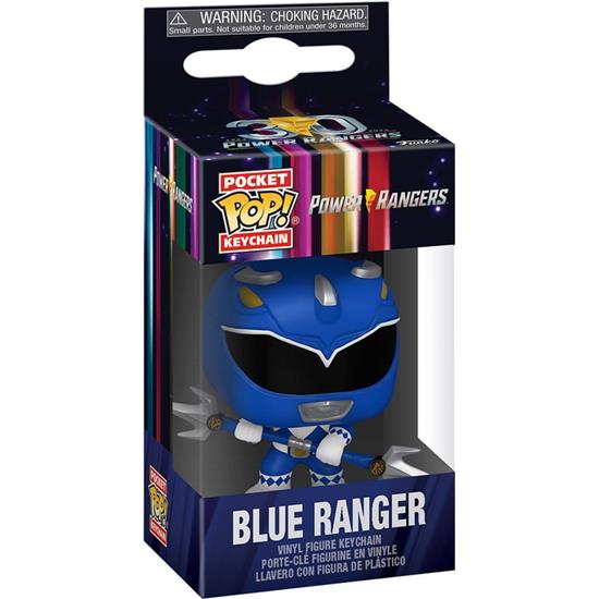 Power Rangers: Blue Ranger Pocket POP! Vinyl Nøglering