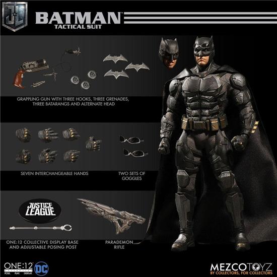Justice League: Justice League Action Figure 1/12 Tactical Suit Batman 16 cm