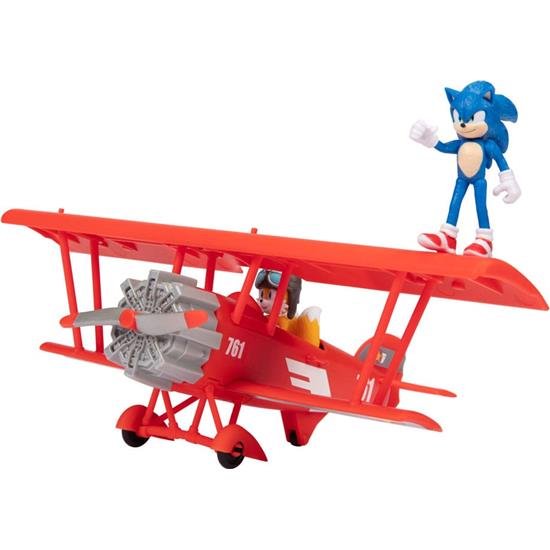 Sonic The Hedgehog: Sonic The Movie 2 Sonic & Tails in Plane Action Figures 6 cm