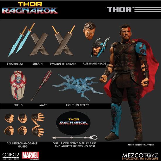 Thor: Thor Ragnarok Action Figure 1/12 Thor 16 cm