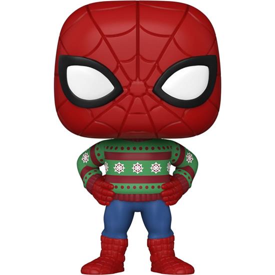 Jul: Spider-Man i julesweater POP! Holiday Vinyl Figur (#1284)
