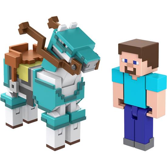 Minecraft: Steve & Armored Horse  Action Figure 2-Pack 8 cm