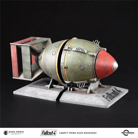 Fallout: Liberty Prime Nuke Bomb Statue / Bogstøtte 17 cm